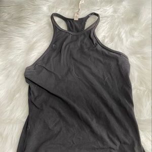 Black halter Lululemon top; size 8